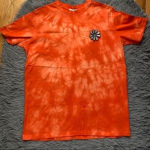 Ganni Orange Tie Dye Tee